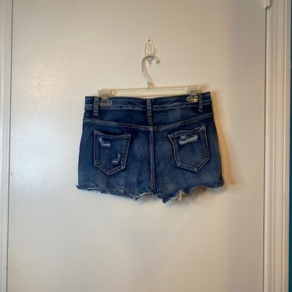 Shein Blue Jean distress jean shorts - Picture 12 of 14